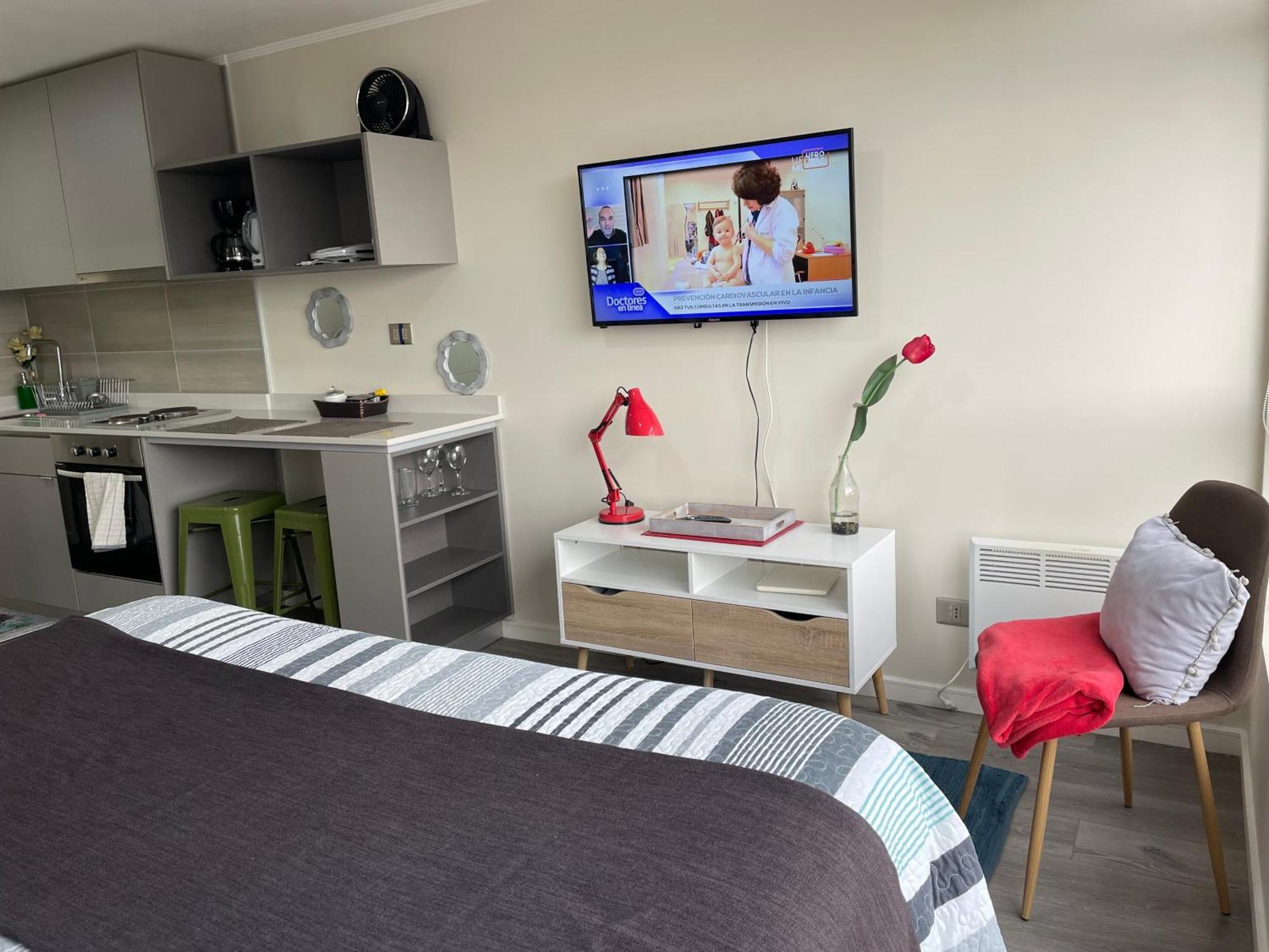 Apartamento Sleepwell Estudio King Con Sofa Cama Temuco